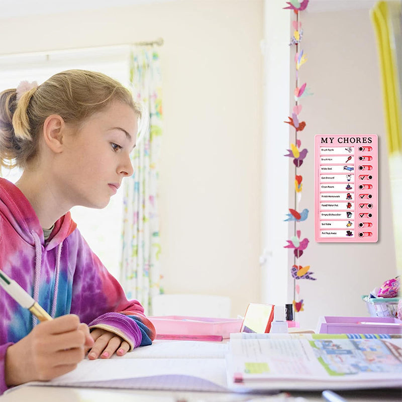 Magnetic Dry-erase Daily Routine Chart