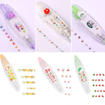 DIY Cute Animals Press Type Decorative Pen