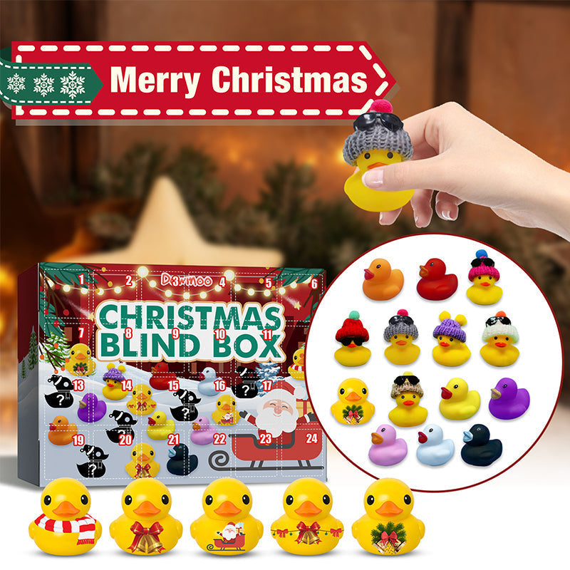 Christmas Advent Calendar 2022 - 24 Rubber Ducks for Kids