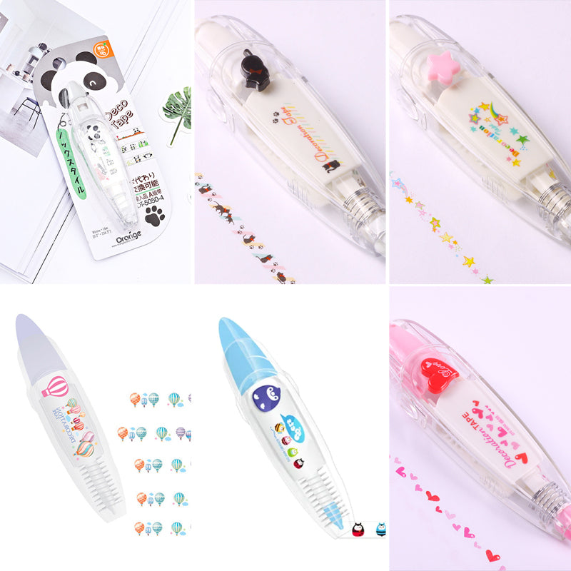 DIY Cute Animals Press Type Decorative Pen