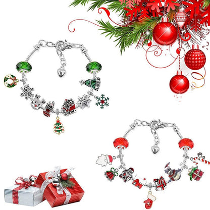 24 Days Countdown Calendar DIY Christmas Advent Calendar Bracelets Set