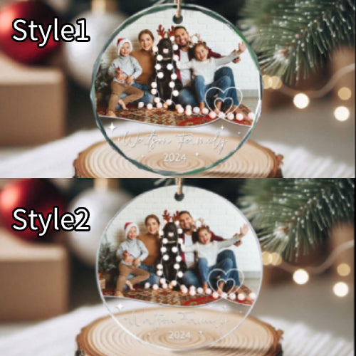 Custom Family Photo Christmas Ornament, Xmas Gifts