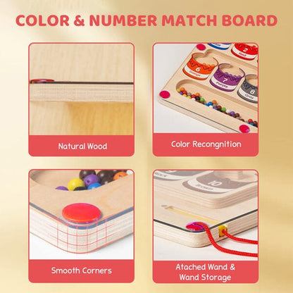 Magnetic Color and Number Maze