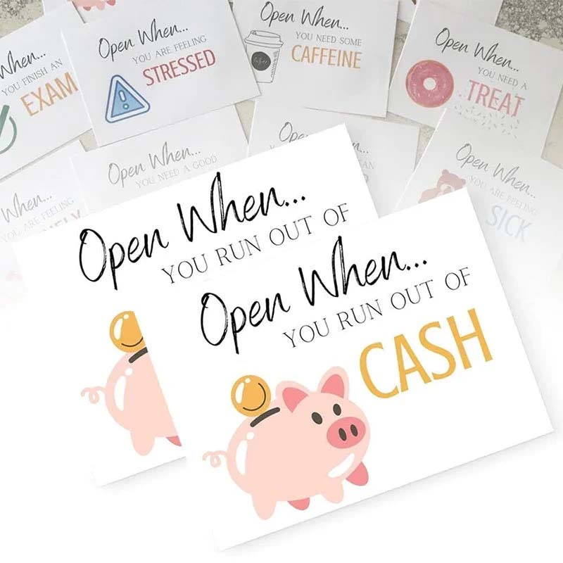 Piggy Envelope Postcard Set