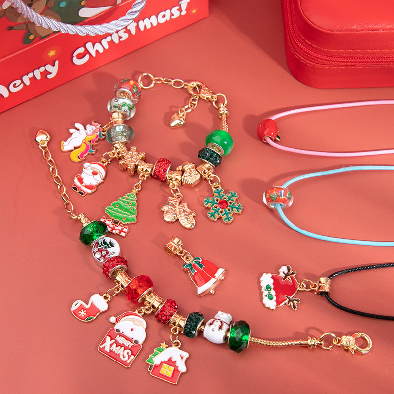 DIY Gorgeous Christmas Bracelet Set