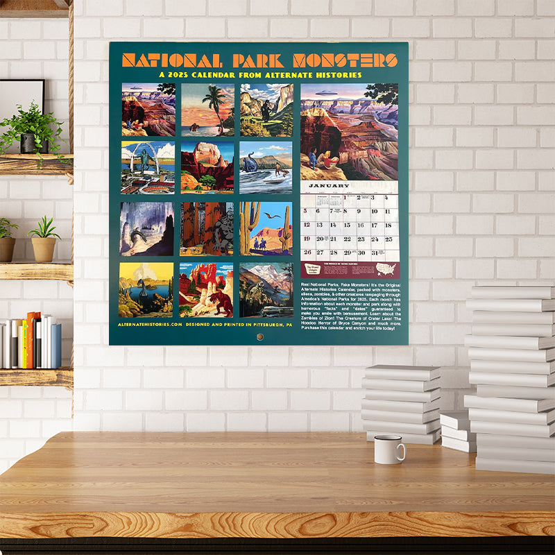 🦖2025 National Park Monsters Calendar