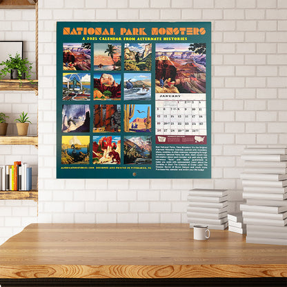 🦖2025 National Park Monsters Calendar