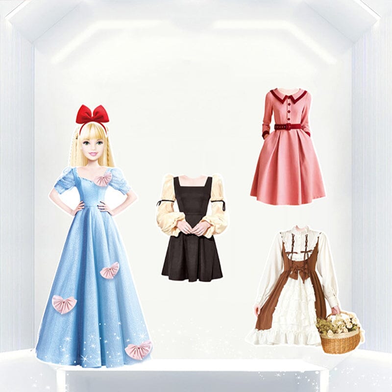 2024 New Magnetic Princess Dress Up Paper Doll