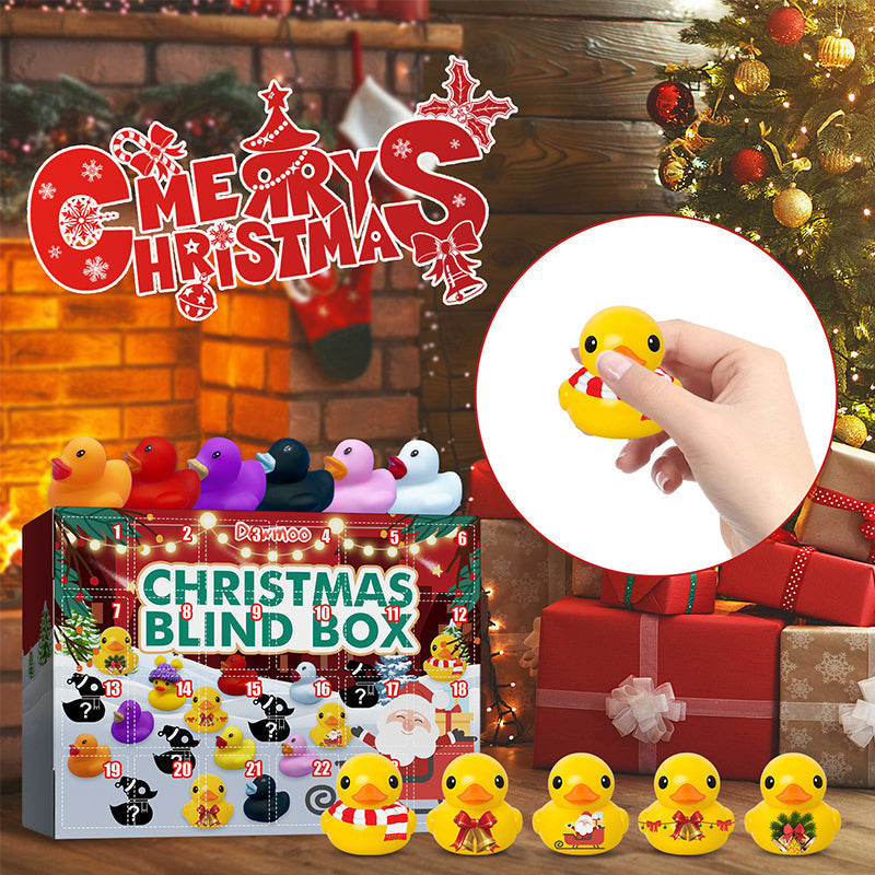 Christmas Advent Calendar 2022 - 24 Rubber Ducks for Kids