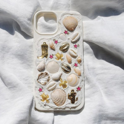 Sea shell phone cases! White 3d coastal stylish case