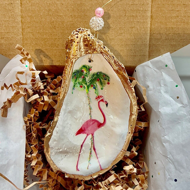 Oyster Shell Art Ornament