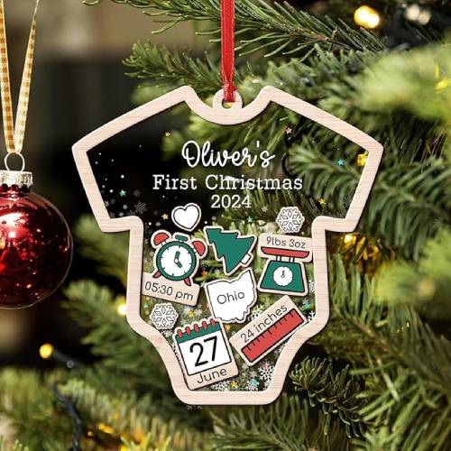 Baby's First Personalized  Christmas Ornament