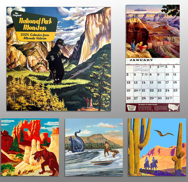 🦖2025 National Park Monsters Calendar