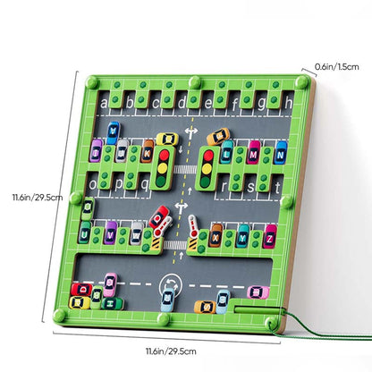 Magnetic Alphabet Car Park Toy