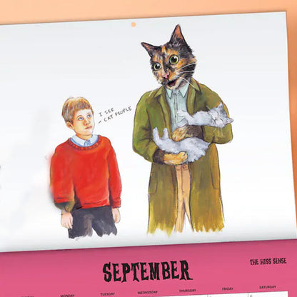 Scaredy Cats 2025 Monthly Calendar