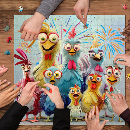 Chicken Family Jigsaw Puzzle 1000 Pieces