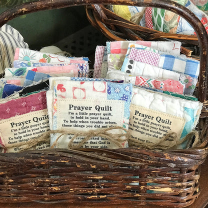 Prayer Quilt with cross inside