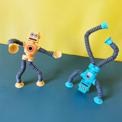 Telescopic Suction Cup Robot Toy