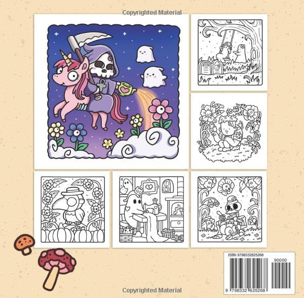 Spooky Cutie: Coloring Book for Adults and Teens