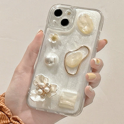 3D Flower Pearl Gem Phone Case