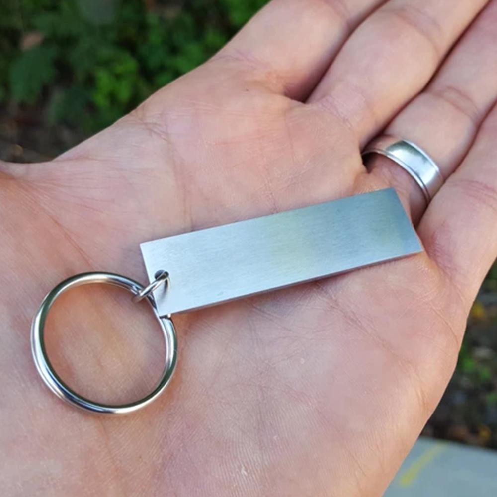 Stainless Steel  "I am strong" Keychain