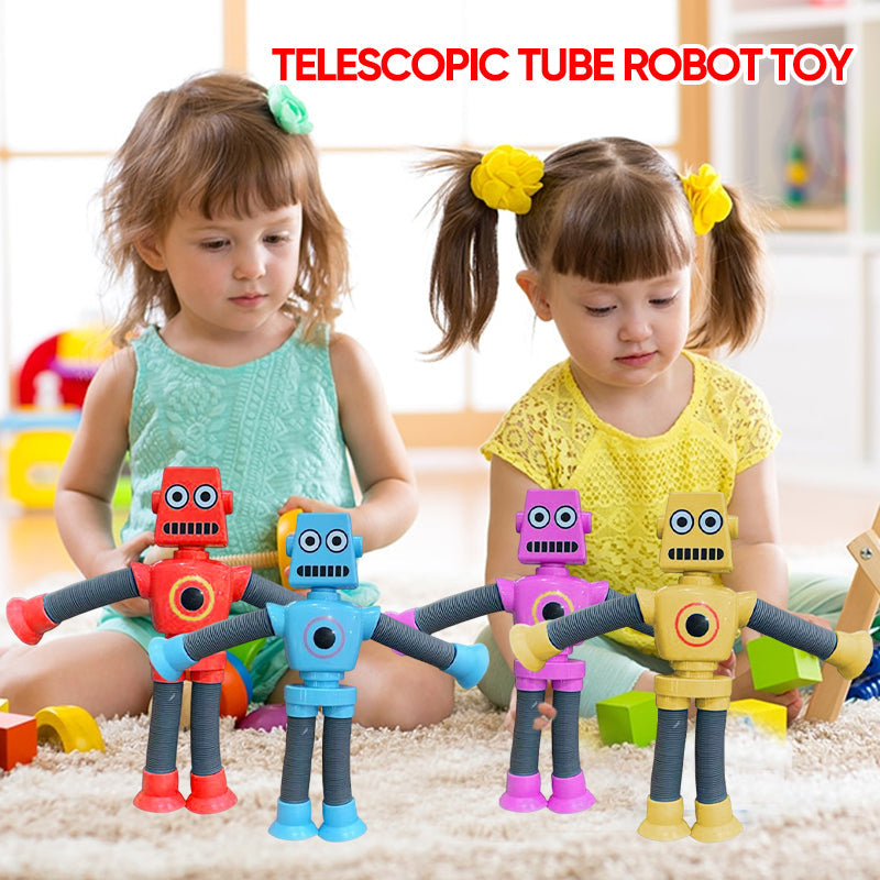 Telescopic Suction Cup Robot Toy