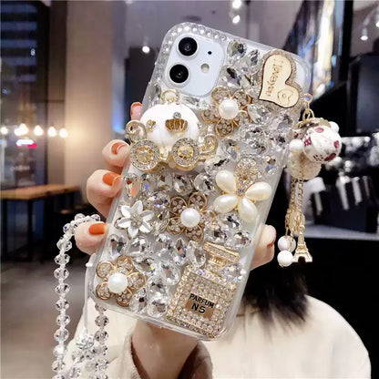 Glass Crystal Diamond Phone Case