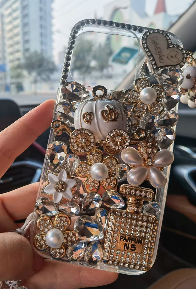 Glass Crystal Diamond Phone Case