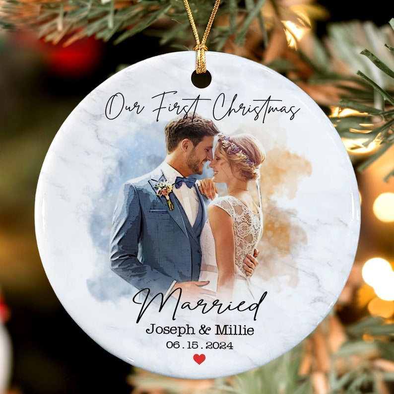 Our First Christmas Married Ornament