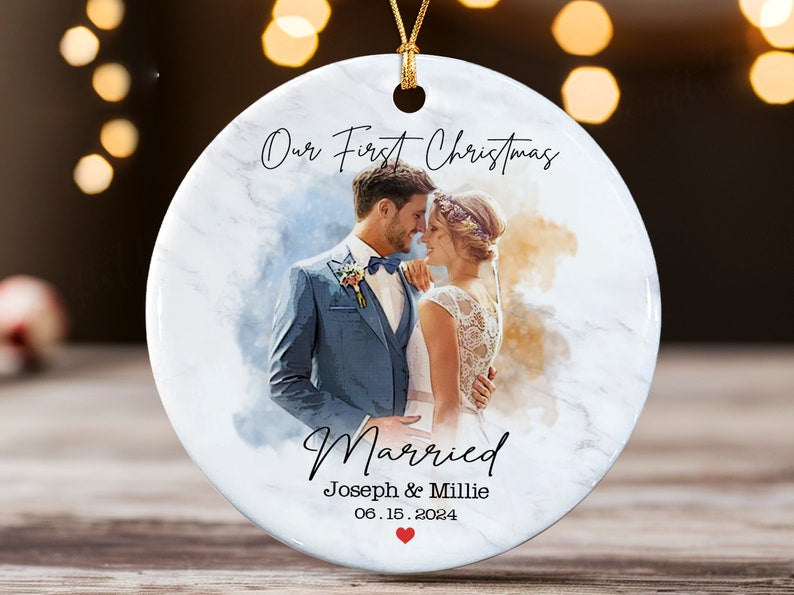 Our First Christmas Married Ornament