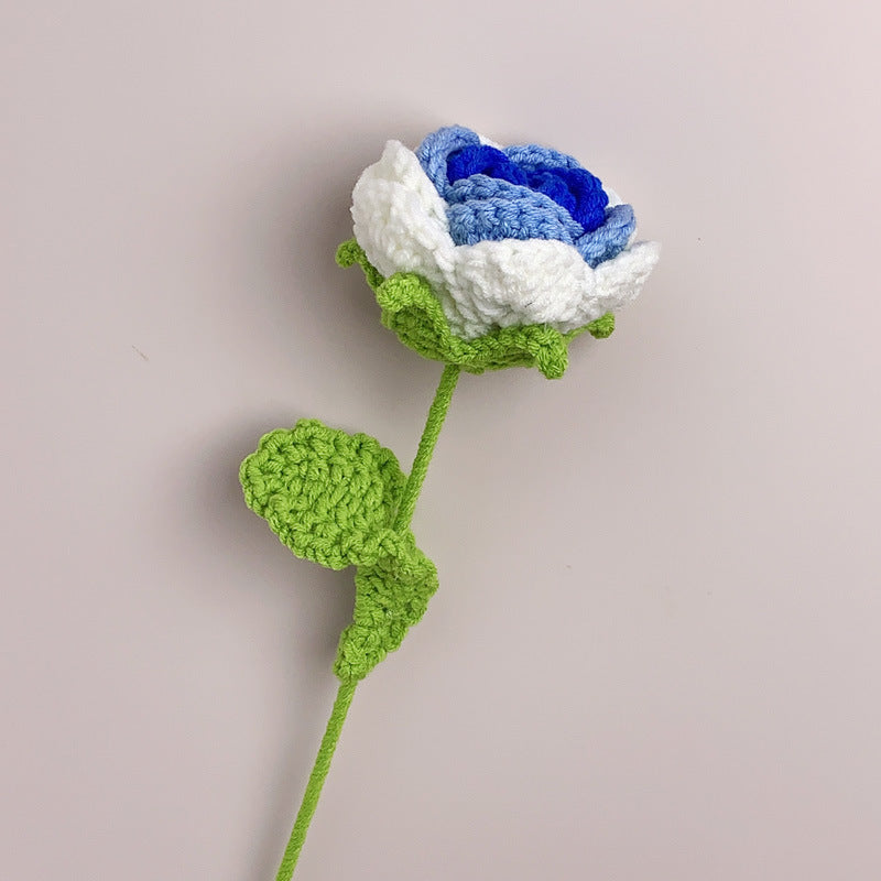 Crochet Flowers Bouquet Handmade Knitted Flower Gift