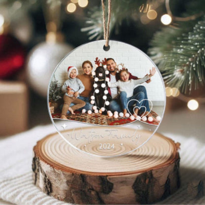 Custom Family Photo Christmas Ornament, Xmas Gifts