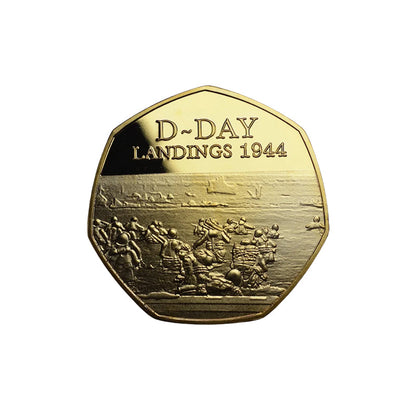 D-DAY LANDINGS 1944 24ct Gold Commemorative Coin