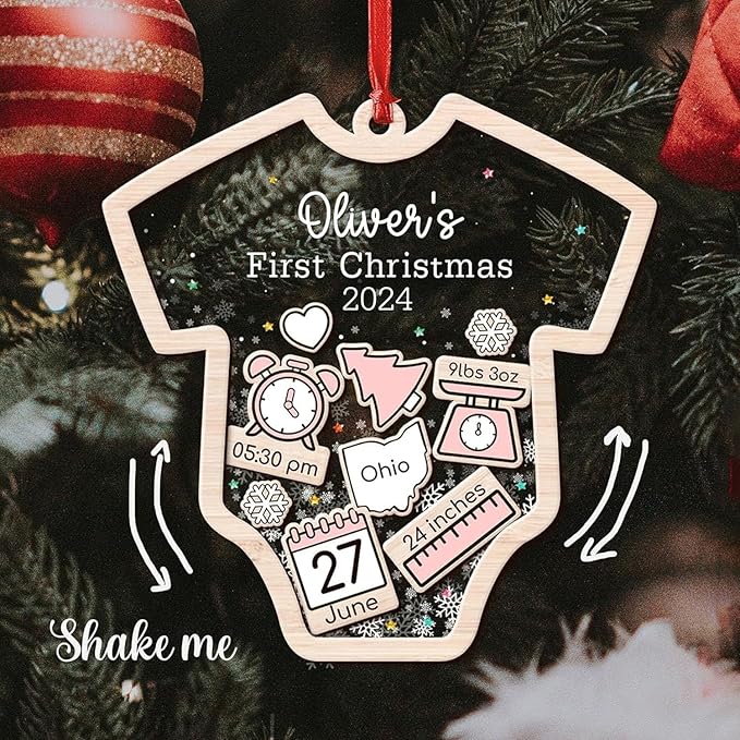 Baby's First Personalized  Christmas Ornament