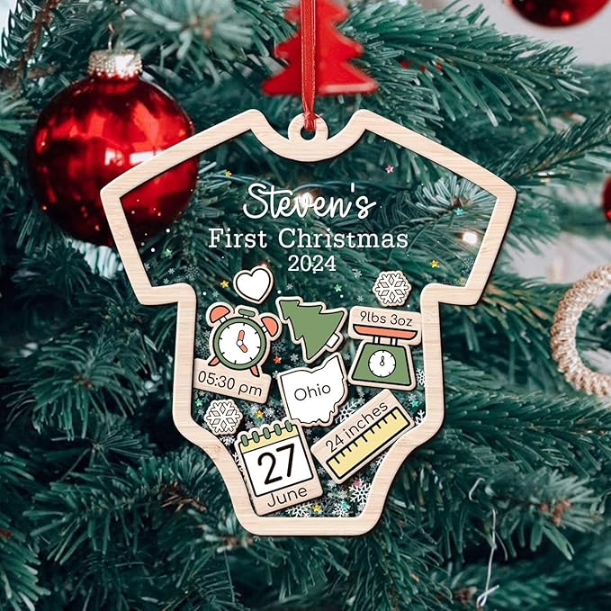 Baby's First Personalized  Christmas Ornament