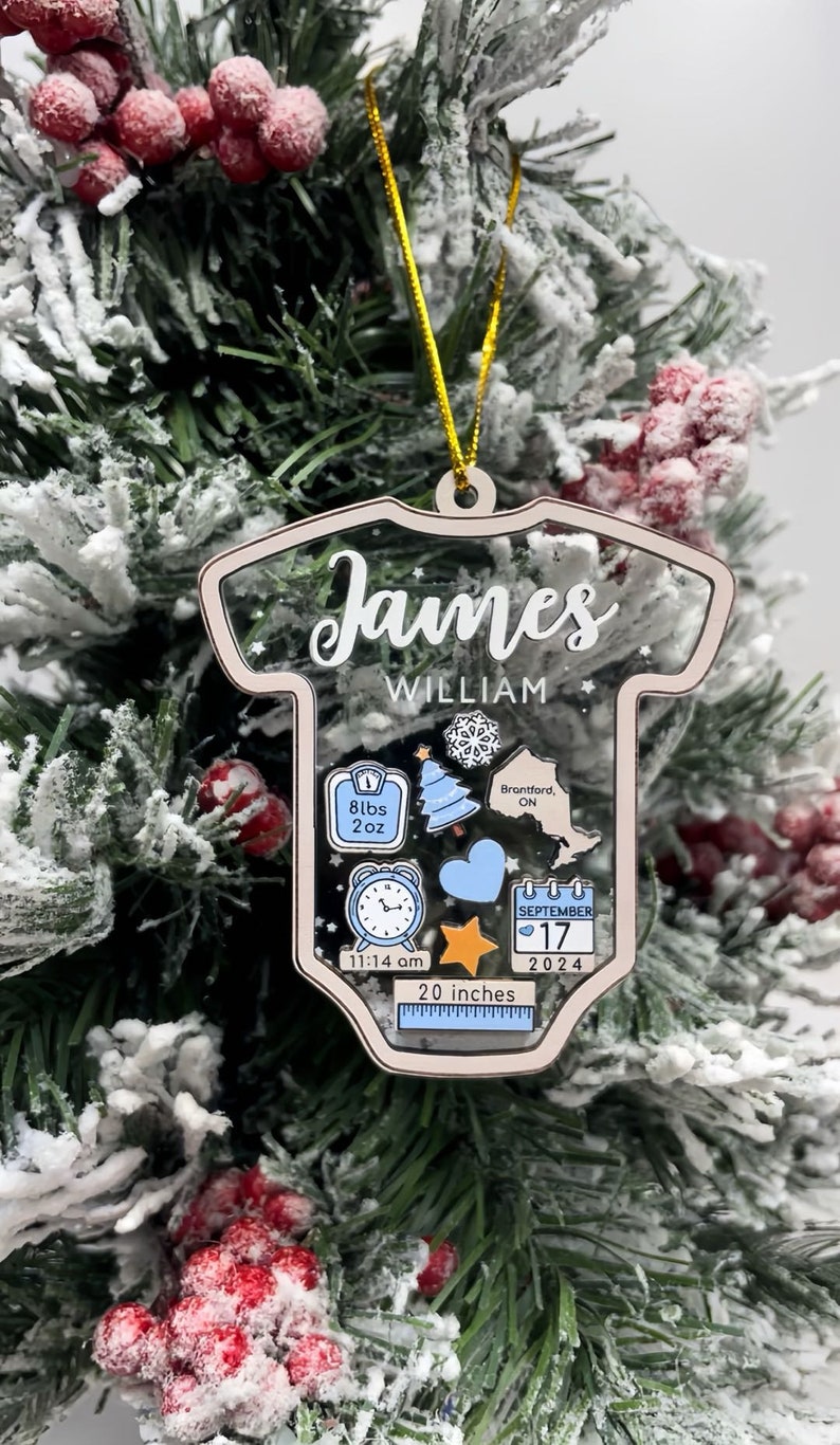 Baby's First Personalized  Christmas Ornament