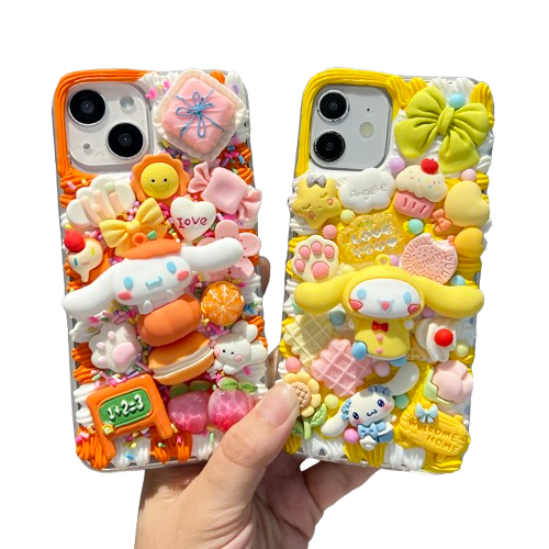 DIY Handmade Creative Cream Glue Phone Case