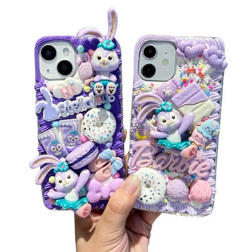 DIY Handmade Creative Cream Glue Phone Case