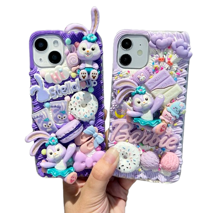 DIY Handmade Creative Cream Glue Phone Case