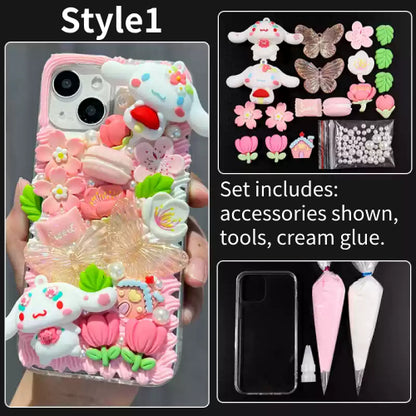 DIY Handmade Creative Cream Glue Phone Case