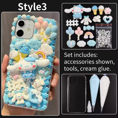 DIY Handmade Creative Cream Glue Phone Case