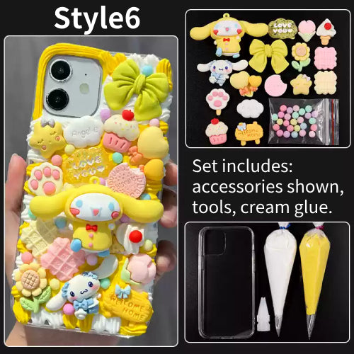 DIY Handmade Creative Cream Glue Phone Case