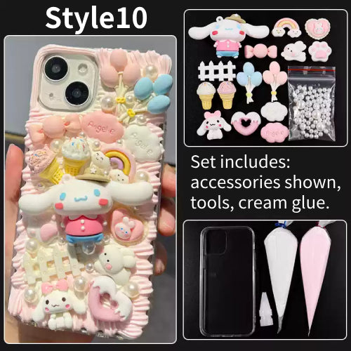 DIY Handmade Creative Cream Glue Phone Case