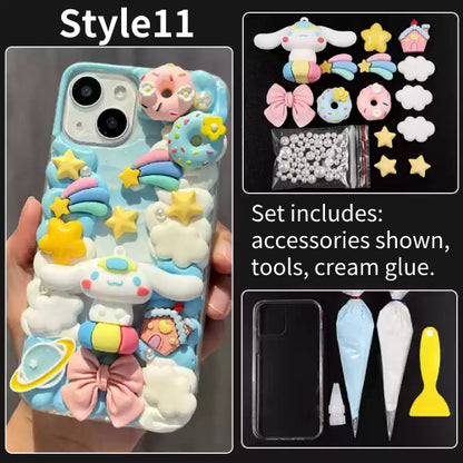 DIY Handmade Creative Cream Glue Phone Case