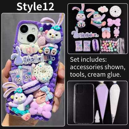 DIY Handmade Creative Cream Glue Phone Case