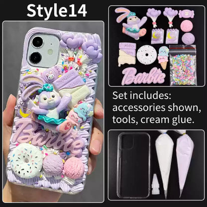 DIY Handmade Creative Cream Glue Phone Case