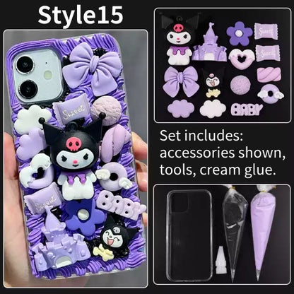 DIY Handmade Creative Cream Glue Phone Case