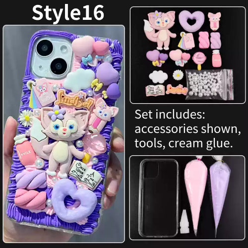 DIY Handmade Creative Cream Glue Phone Case