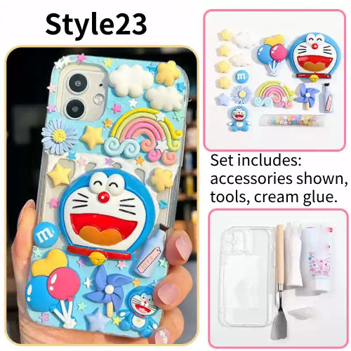 DIY Handmade Creative Cream Glue Phone Case