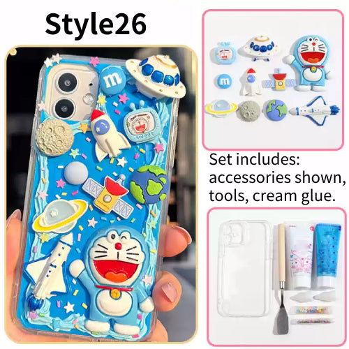 DIY Handmade Creative Cream Glue Phone Case